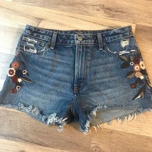 Abercrombie cut off denim shorts
